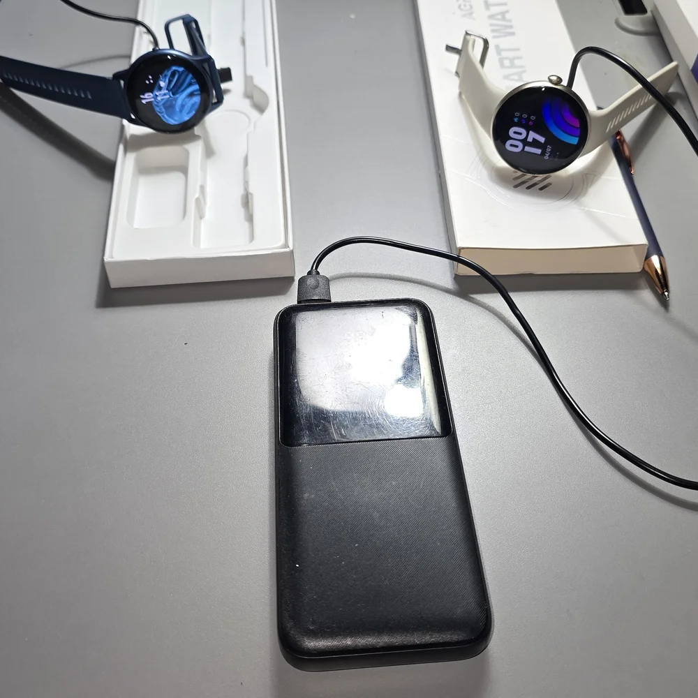 Smartwatch with Black Strap